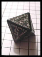 Dice : Dice - 8D - Q Workshop Runic Black and White - Q Prize 2010